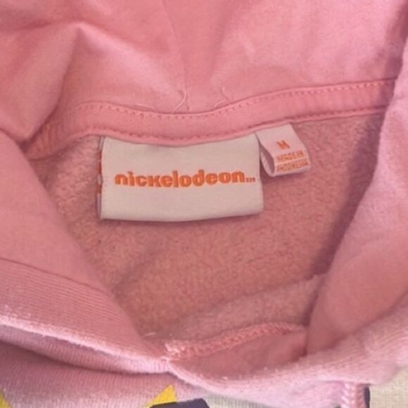 Nickelodeon Rugrats Pink Graphic Long Sleeves Hoodie Sweatshirt Size Medium - Picture 11 of 12